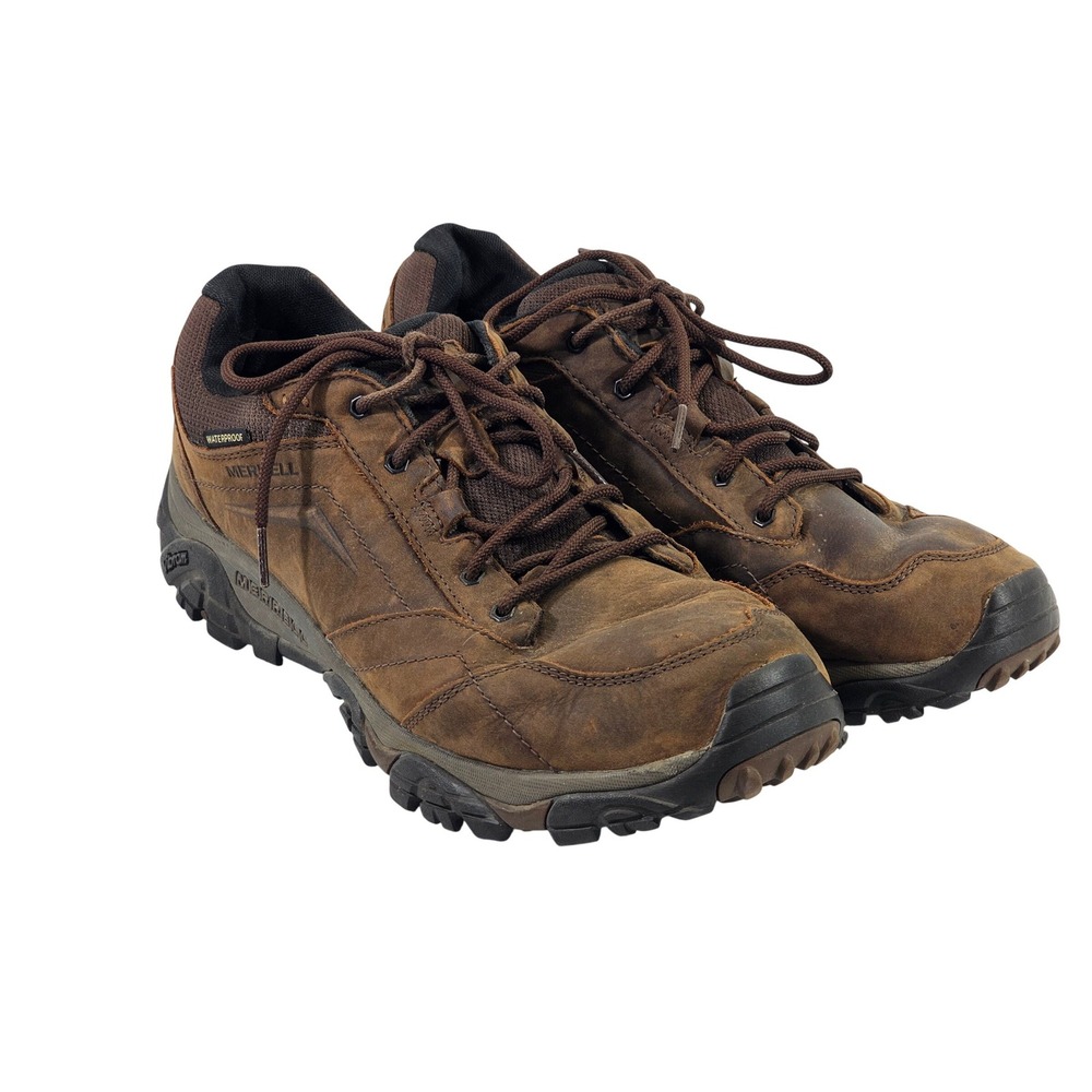 Merrell Men Moab Adventure 3 Waterproof‎ Hiking Shoes Brown Leather J91825 Sz 14